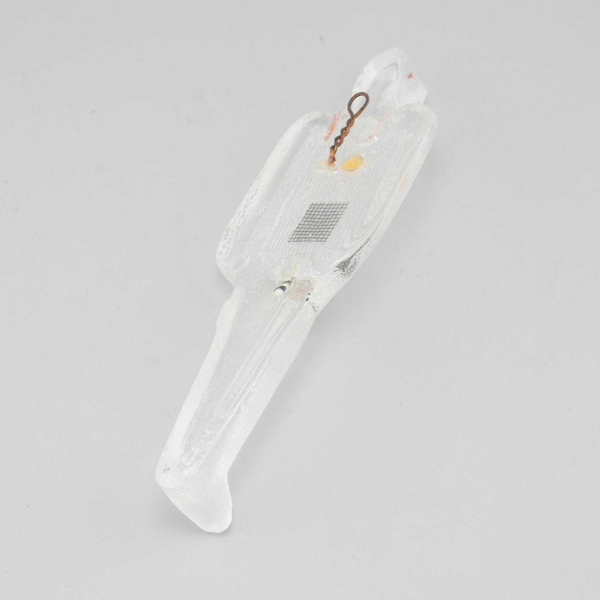 a glass object for Kosta Boda, unique, signed.