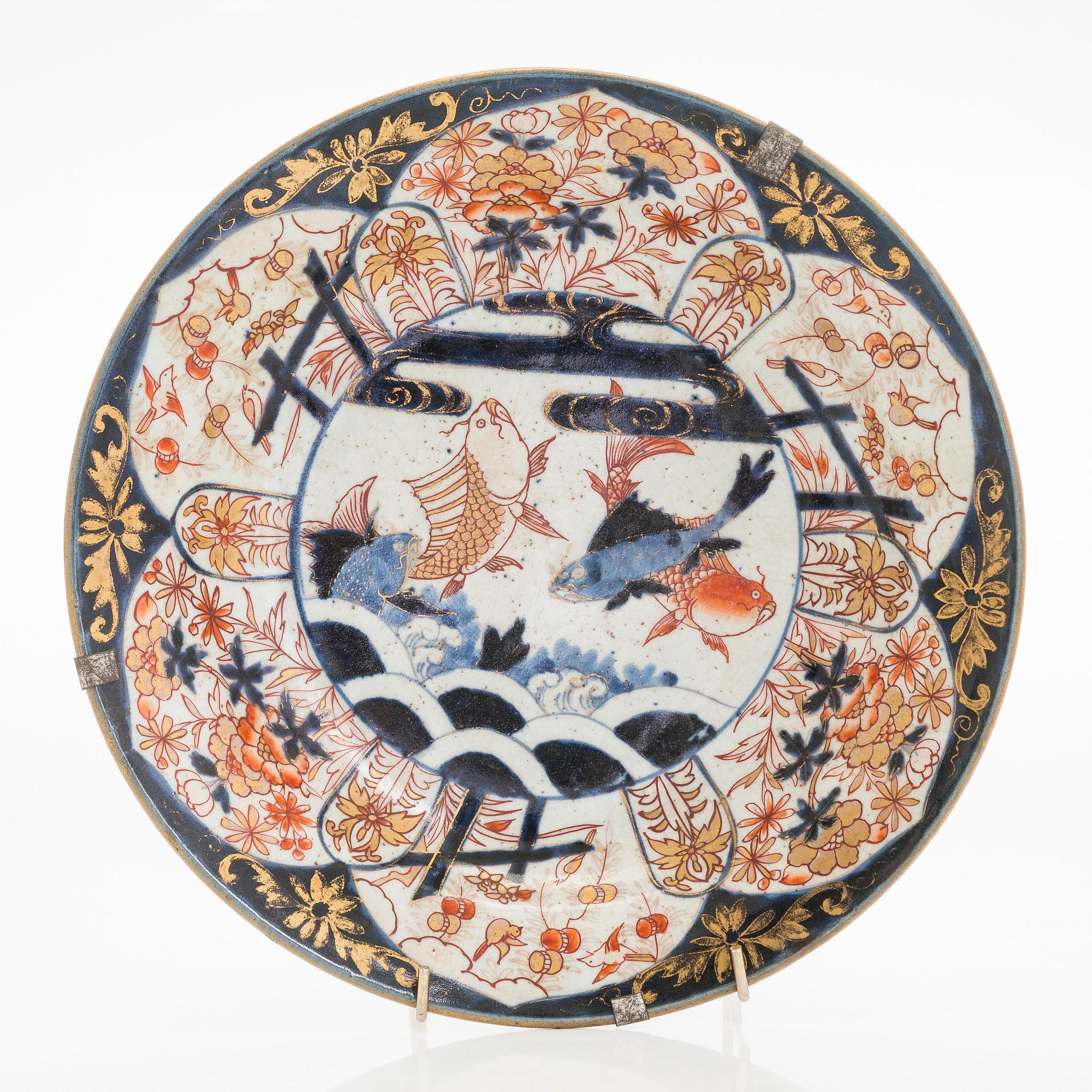 Tallrik, porslin. Japan, Edo, 1700-tal.