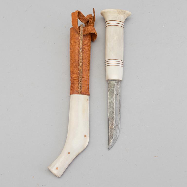 A traditional sami knife probably by Magnus Fankki in Kaitum.