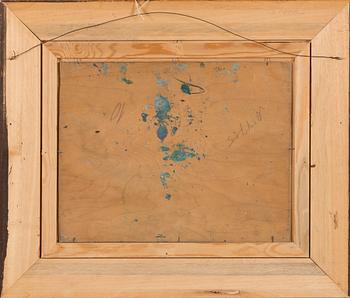 Karl Ingelius, olja på pannå, signerad och daterad -19.