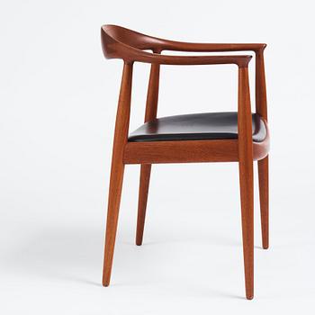 Hans J. Wegner, a teak 'The Chair/JH501, Johannes Hansen, Denmark.