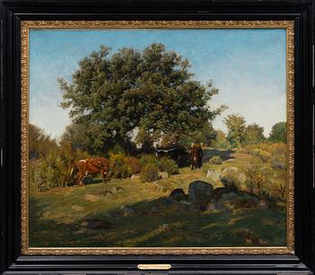 VIGGO PEDERSEN, olja på duk, signerad och daterad 1887.