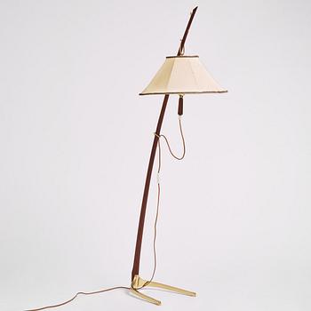 Floor lamp, J. T. Kalmar (1884-1968), model 2076, 'Dornstab', Vienna, Austria, mid-20th Century.