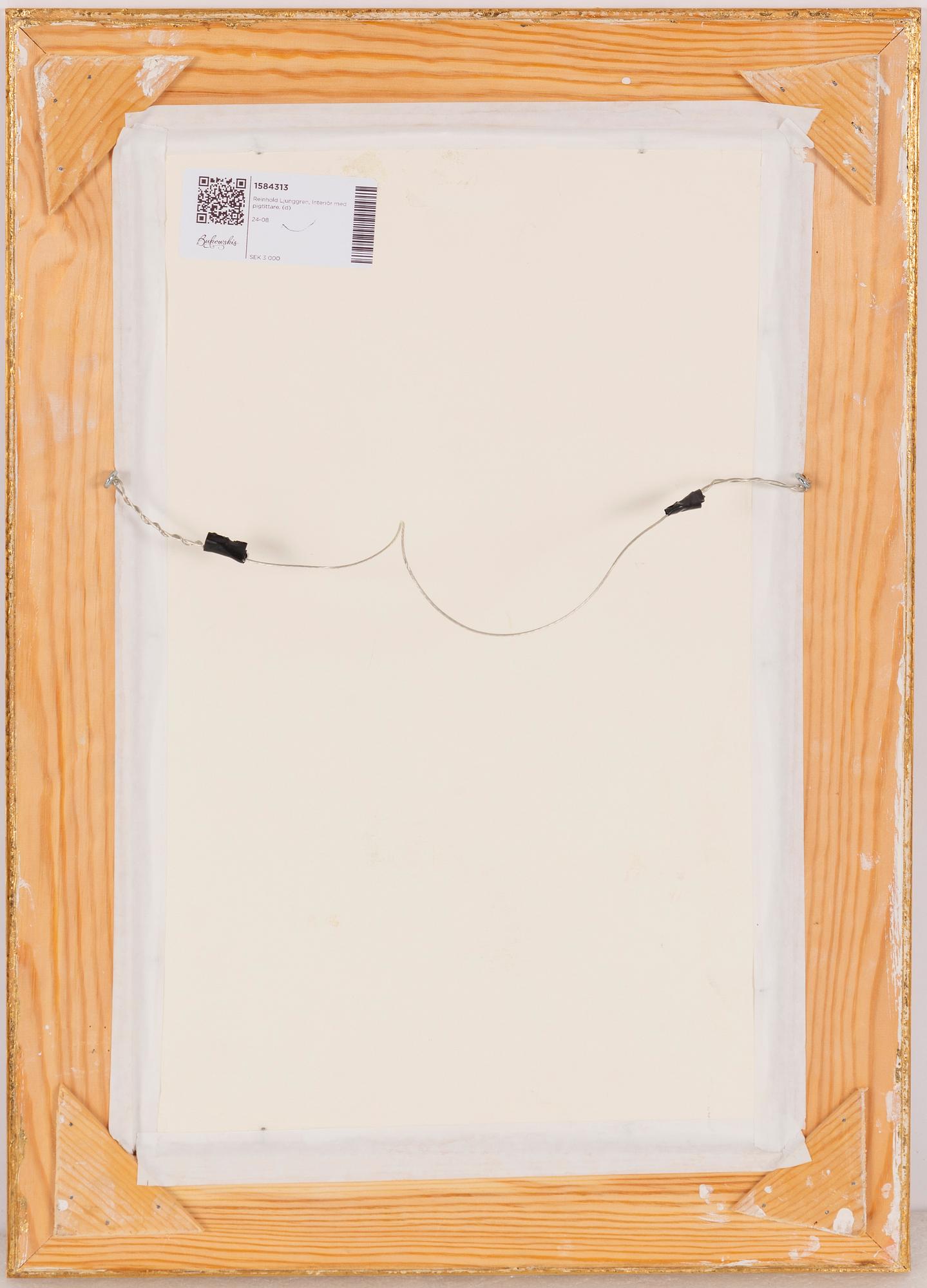 Reinhold Ljunggren, Interiör med pigtittare.