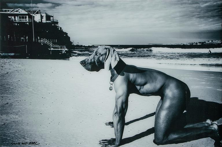 Gillie & Marc Schattner, Gille & Marc Schattner, photo mounted on acrylic glass, printed signature.