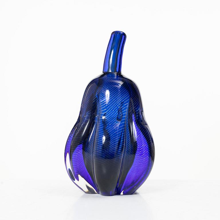 Edward Hald, vas/ skulptur, glas, slipgraal, Orrefors 1977.