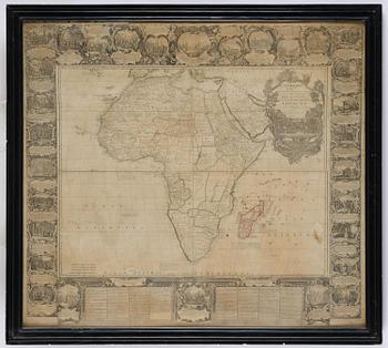 Nolin's map of Africa, "L'Afrique dressee sur les relations", 1740.