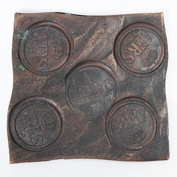 Adolf Fredrik, plate money, 1/2 daler silver coin, Avesta, 1754.
