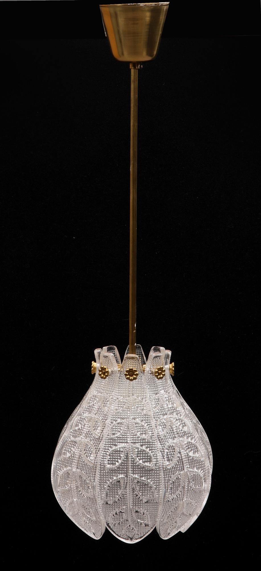 TAKLAMPA, Orrefors. H 70.