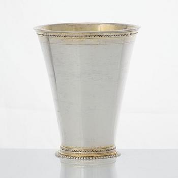 Petter Ersson Lund, bägare, Stockholm 1713. Karolinsk.