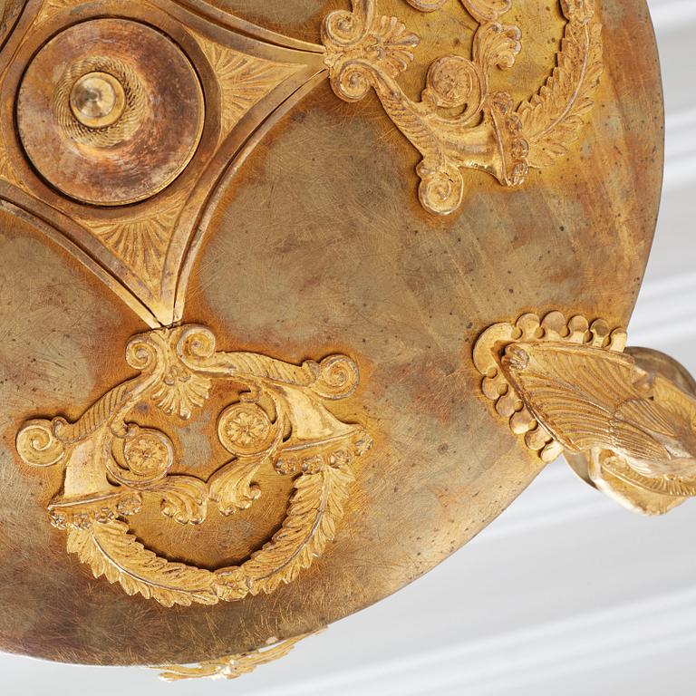 AMPEL, för fyra ljus, Sverige, 1800-tal, Karl Johan.