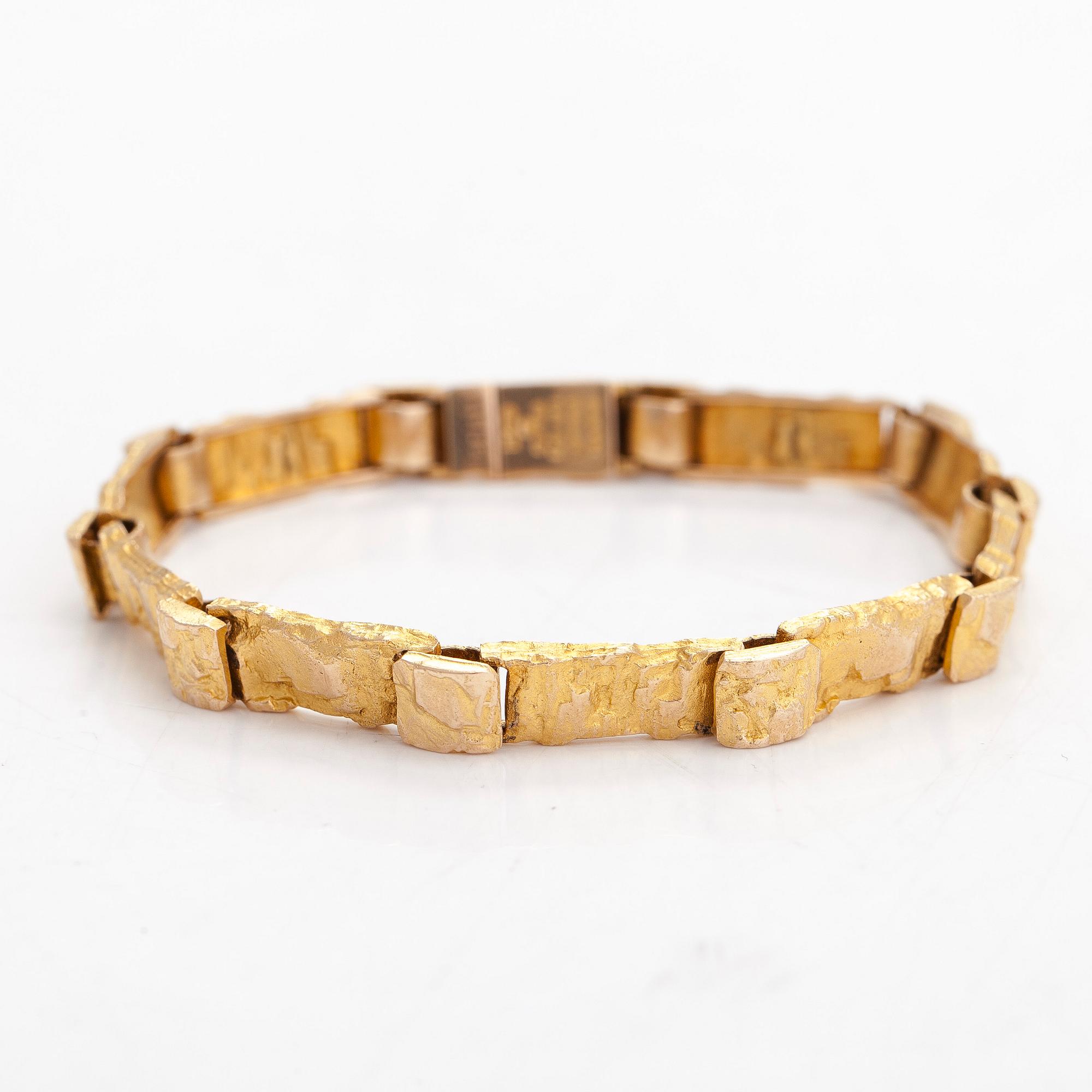 Björn Weckström, armband, "Jotos", 14K guld. Lapponia 1972.