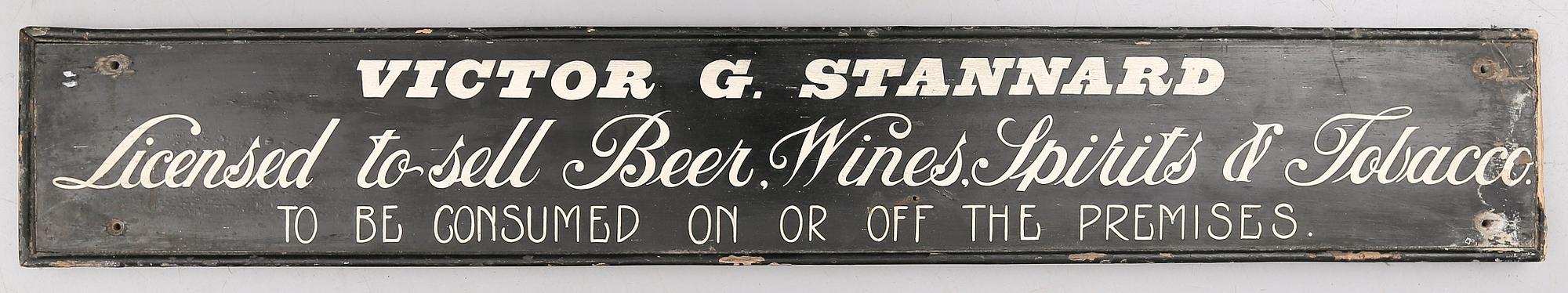 REKLAMSKYLT, trä, 1900-talets andra hälft.