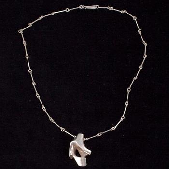 HÄNGE SAMT KED, silver, Björn Weckstrm, Lapponia 1975. Tot. vikt ca 20,4 gr.