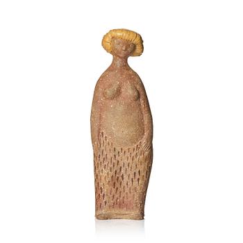 156. Stig Lindberg, ’Lilla Eva', a stoneware figurine, Gustavsberg studio, Sweden 1940-50s.