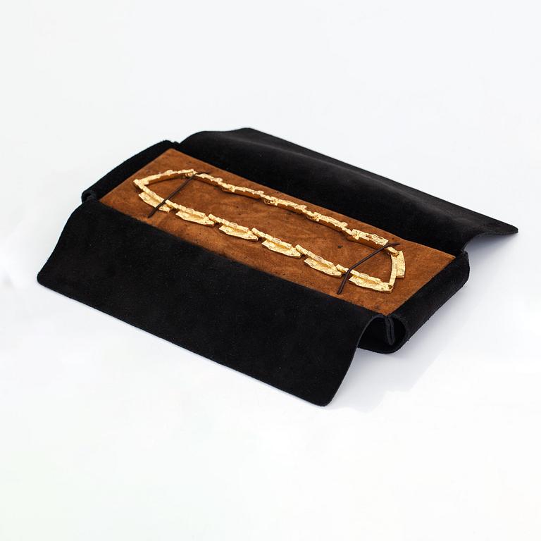 Björn Weckström, collier "Stor tundra", 14K guld. Lapponia 1970.