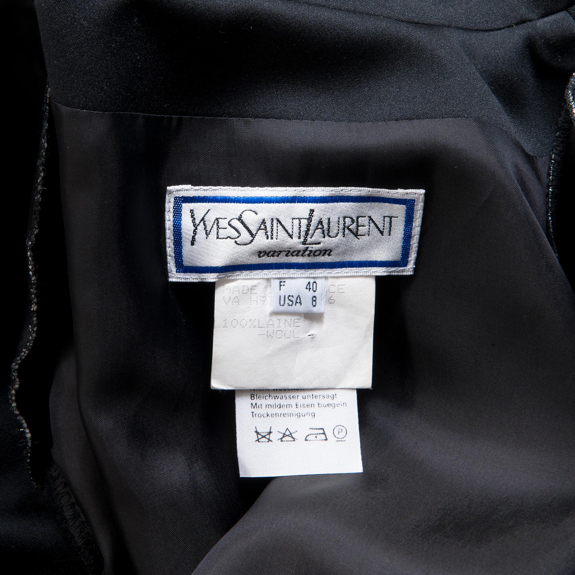 SMOKINGKLÄNNING, Yves Saint Laurent.