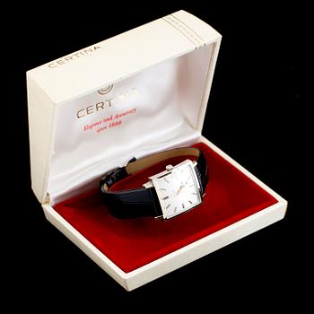 ARMBANDSUR, guld på stål, "T+C Town and Country", Certina, 1960-tal.