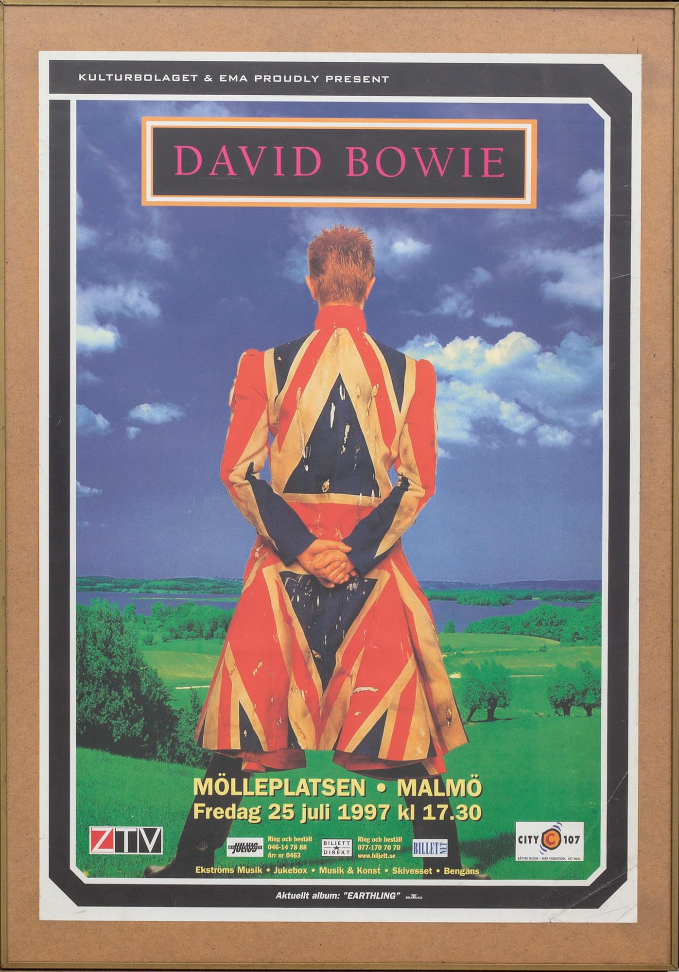 A DAVID BOWIE CONCERT POSTER, Malmö, 1997.
