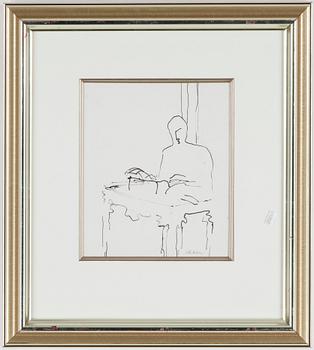 Peter Dahl · PETER DAHL, tuschteckning, signerad