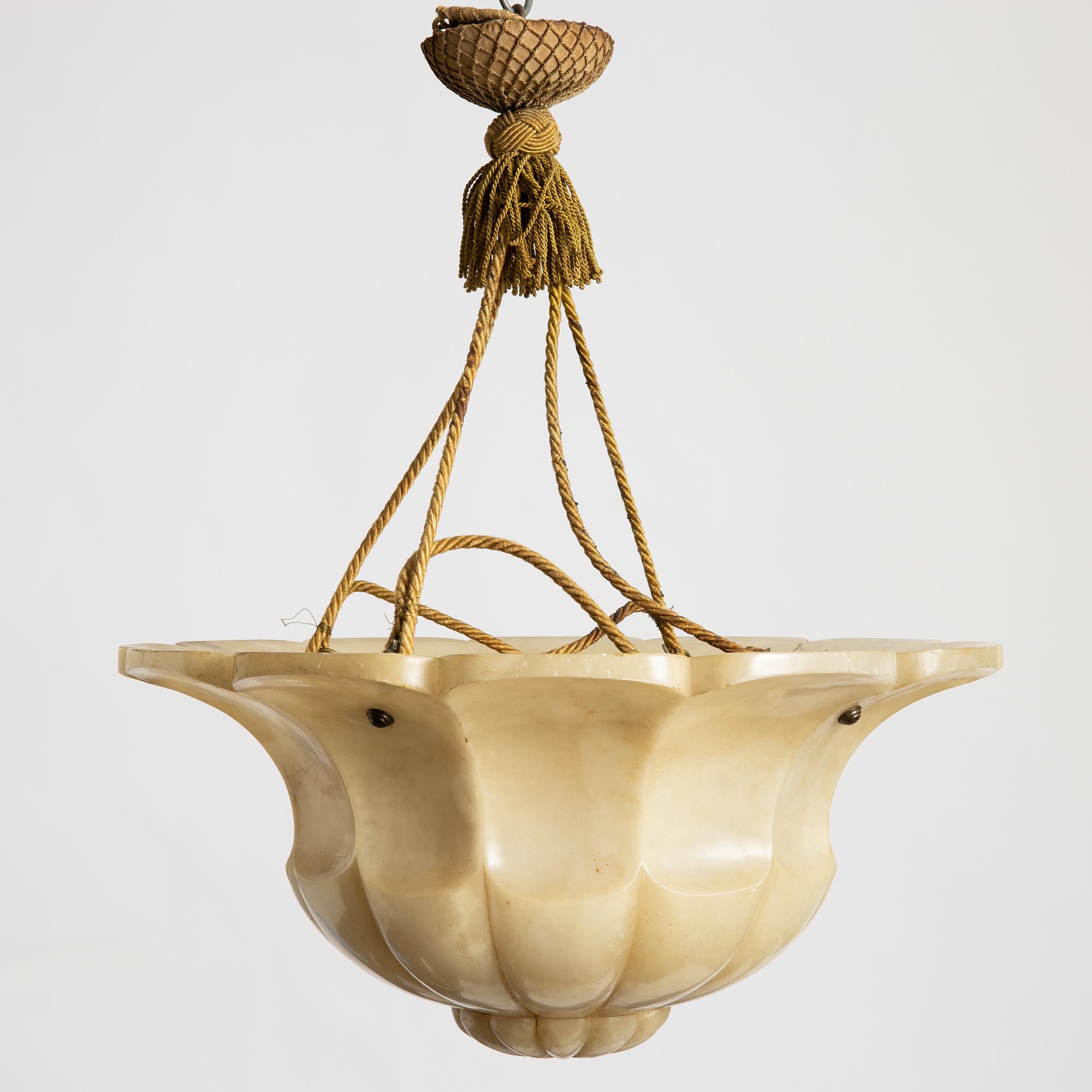 Takampel, alabaster, 1920-tal.