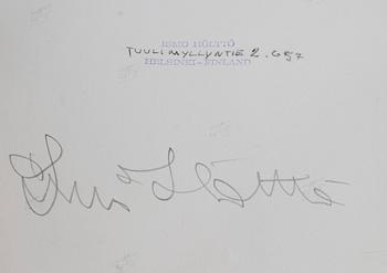 ISMO HÖLTTÖ, fotografi, silvergelatin, signerad och stämplad a tergo, konstnärens avdrag 1966. Vintage.