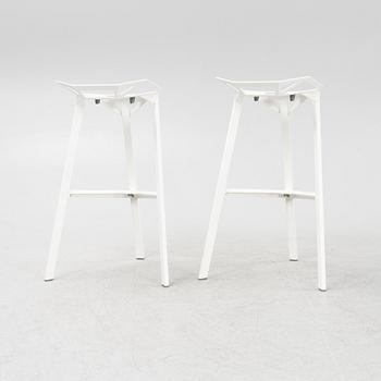 Konstantin Grcic, a pair of 'Stool one' bar stools, Magis, Italy.