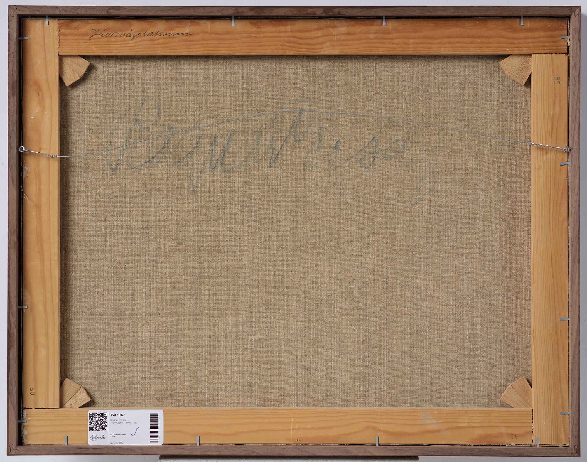 Ragnar Person, "Järnvägsstationen".