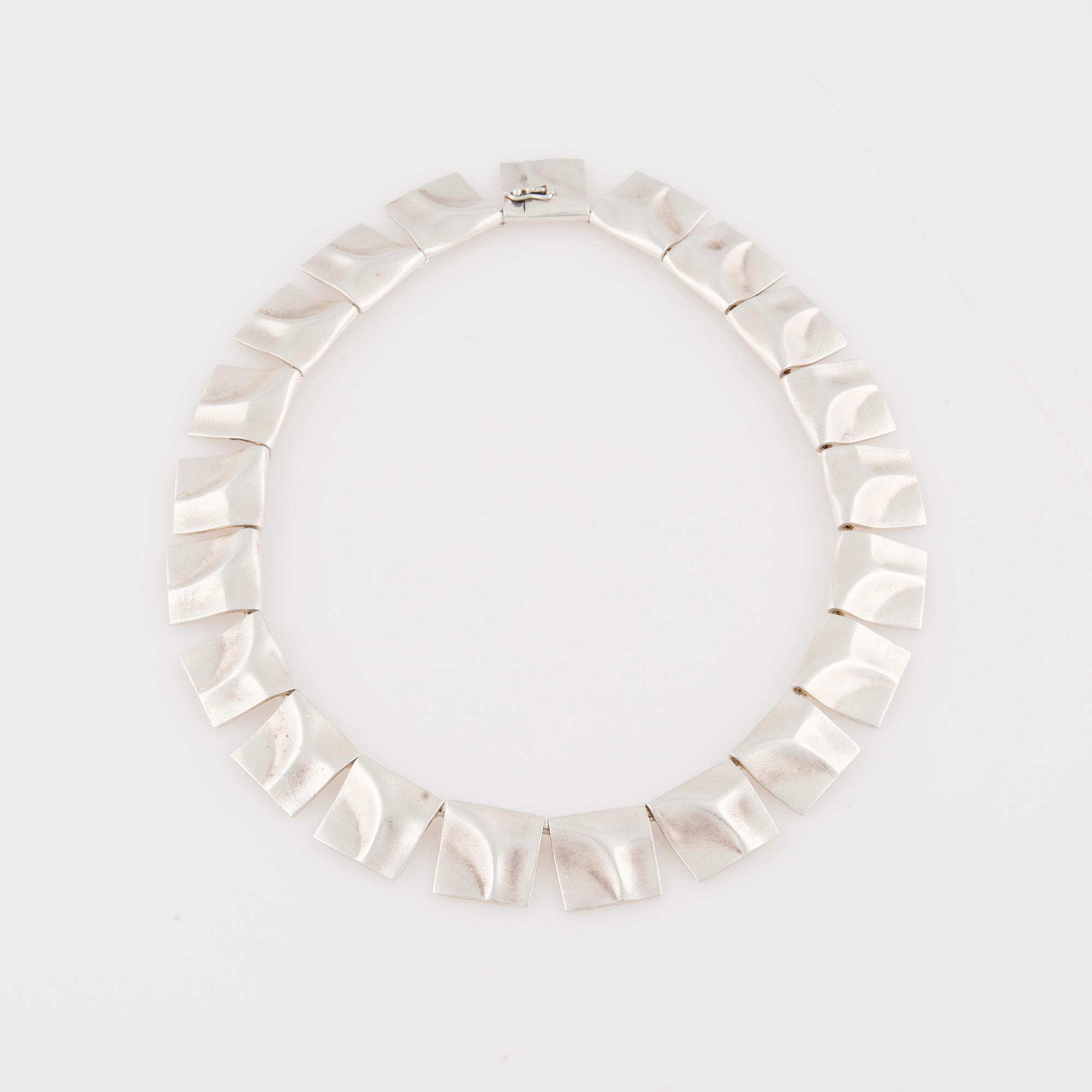 COLLIER, galaktiska toppar, Björn Weckström, Lapponia 1978. Silver.