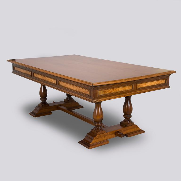 Billiard table/dining table, late 20th century.