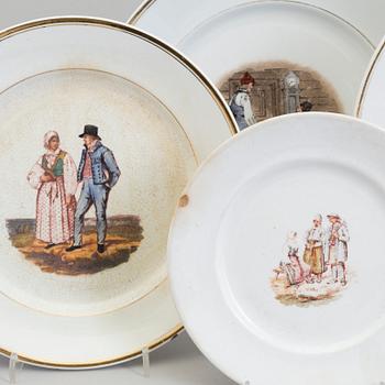 SERVIS, 51 delar, porslin, Rörstrand, svenska dräkter.