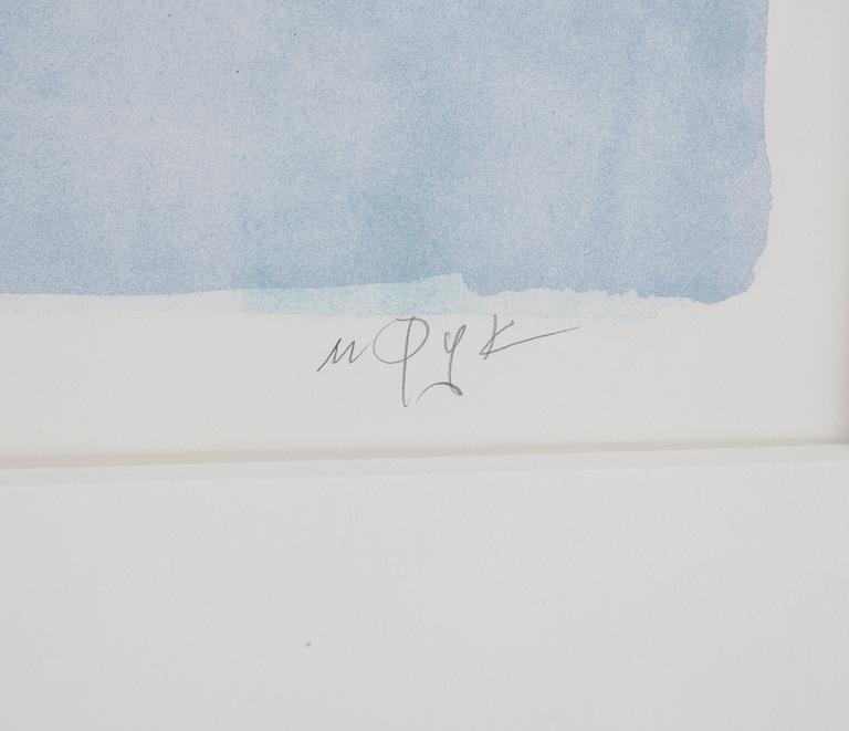MADELEINE PYK, färglitografi, signerad och numrerad 100/300.