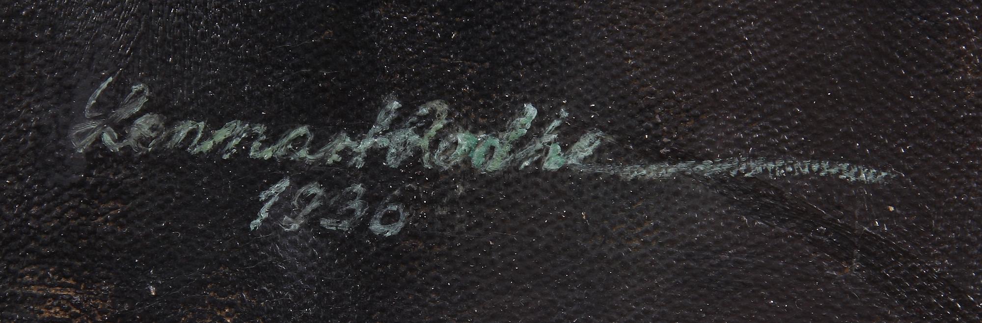 LENNART RODHE, olja på duk, sign o dat 1936.