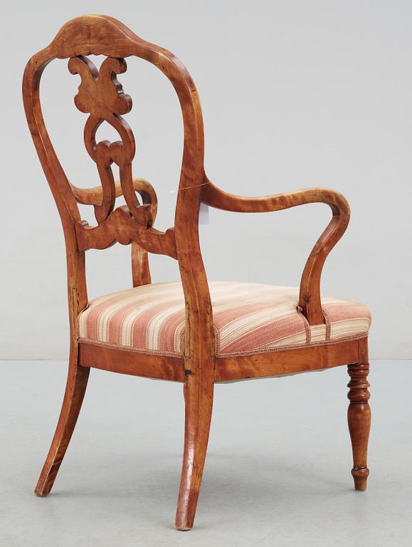 KARMSTOL, nyrokoko, möjligen Ryssland, 1800-talets andra hälft.