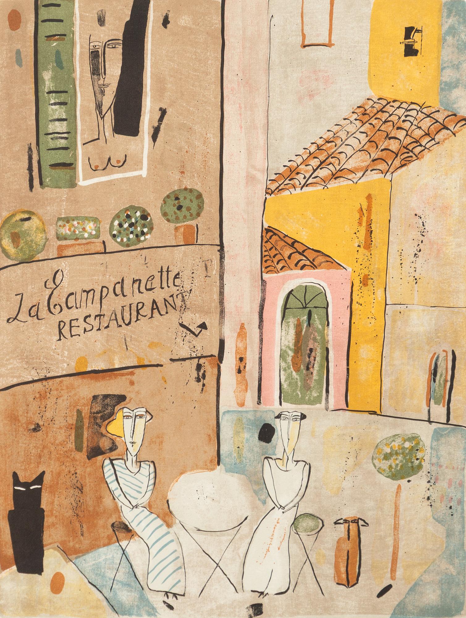 Madeleine Pyk, "Restaurant La Campanette".