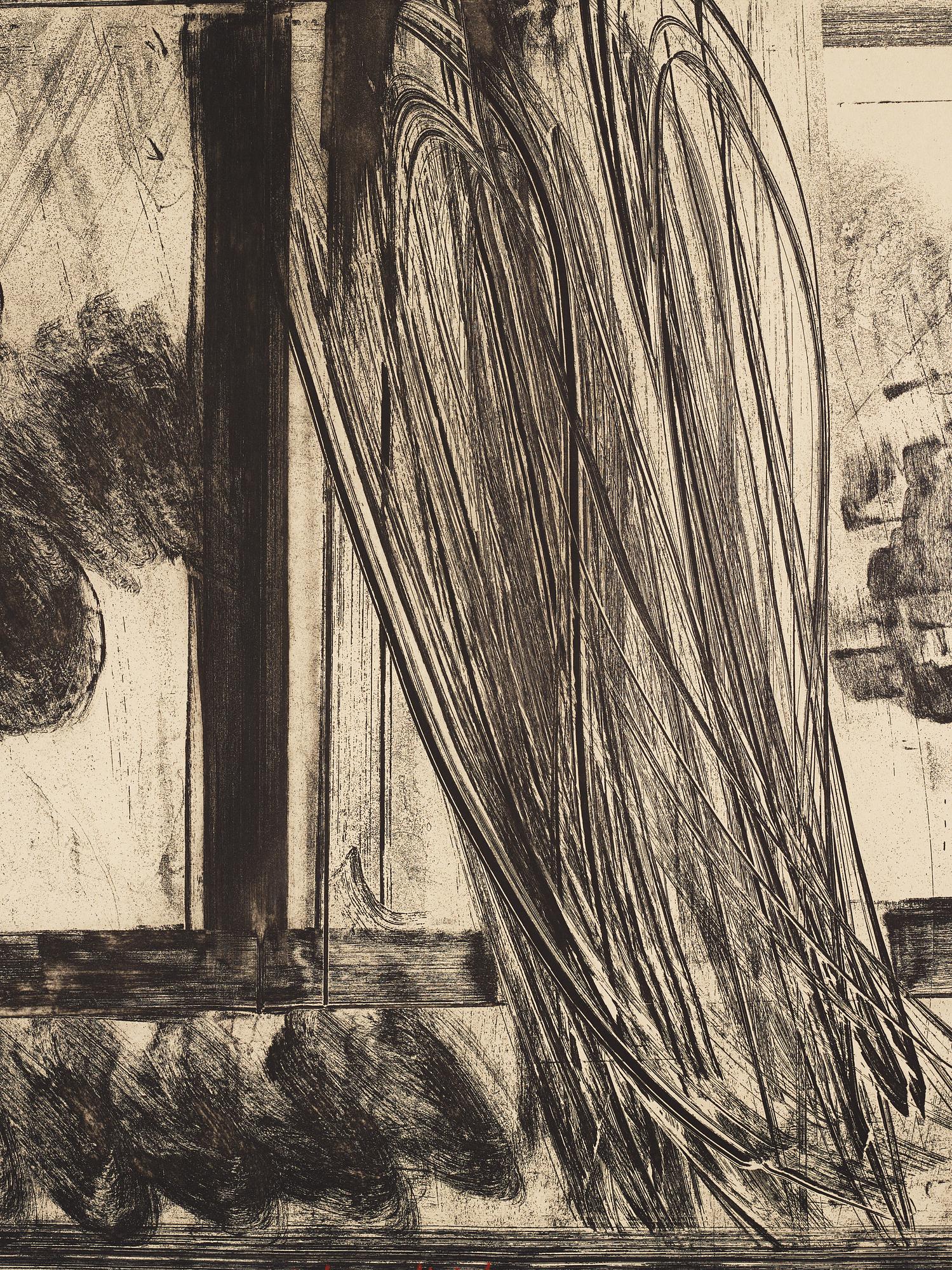 Howard Hodgkin, etsning. Signerad och numrerad 96/100. Daterad -79.