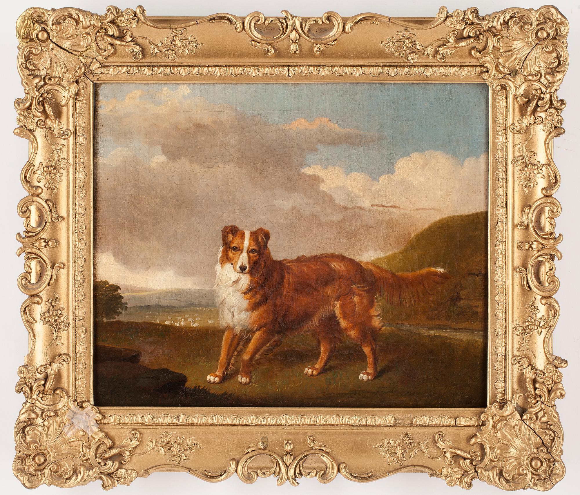 OKÄND KONSTNÄR, olja på duk, England 1800-tal.