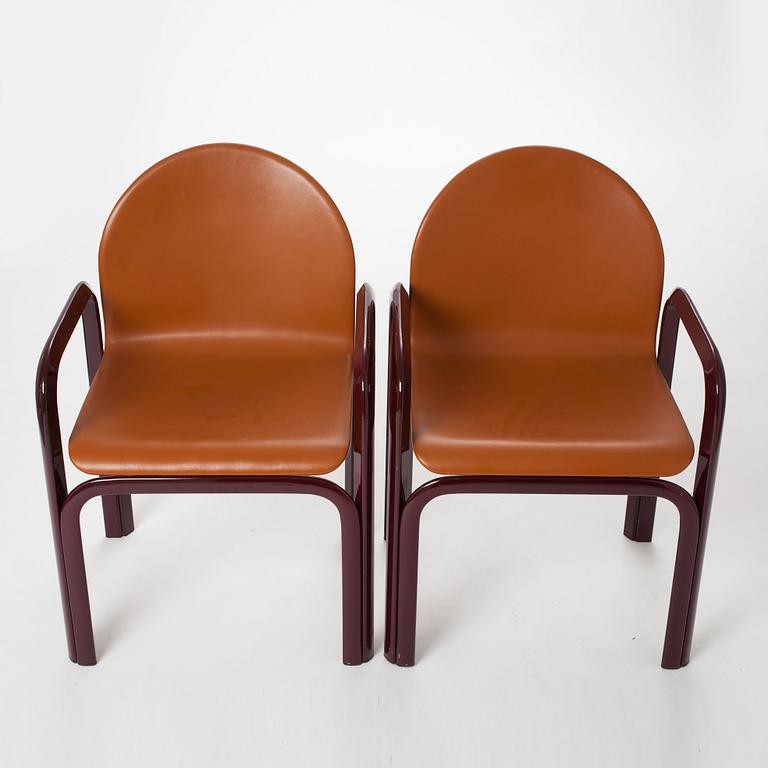 KARMSTOLAR, ett par, No 54, Gae Aulenti, Knoll International, 1975.