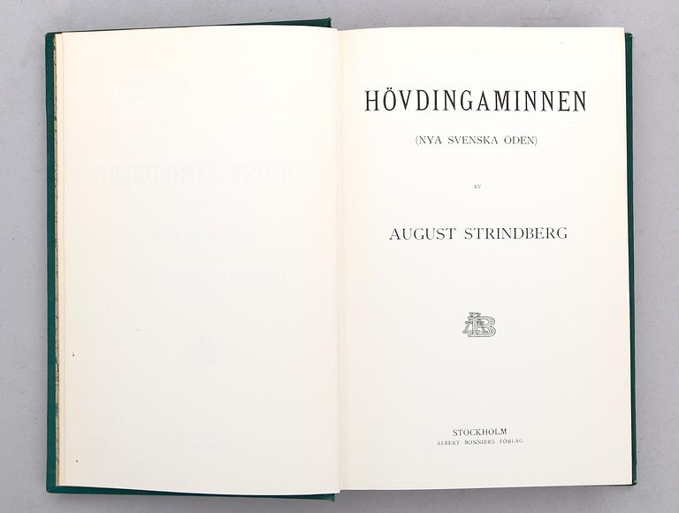 BÖCKER, 55 vol, August Strindberg, Samlade skrifter, 1912-1921.