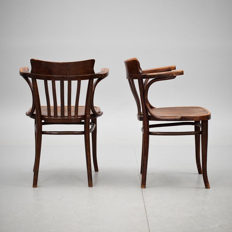 KARMSTOLAR, ett par, Thonet, 1900-talets första hälft.