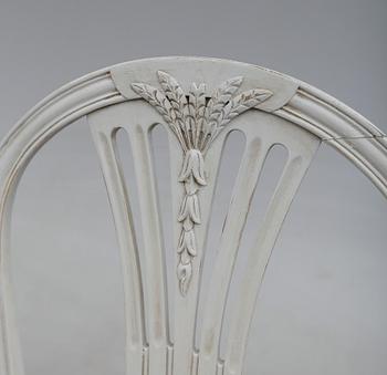 STOLAR, 12 st, gustaviansk stil, 1900-talets andra hälft.