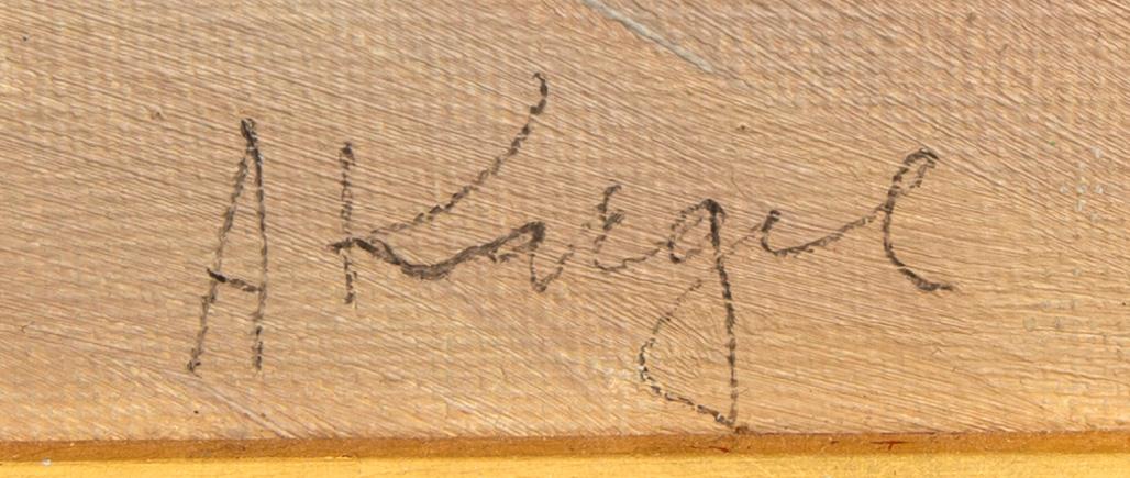 Axel Kargel, oil on canvas, signed 1968.