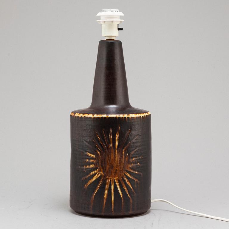 SÖHOLM STENTÖJ, a stoneware table lamp, Denmark, 1960s.