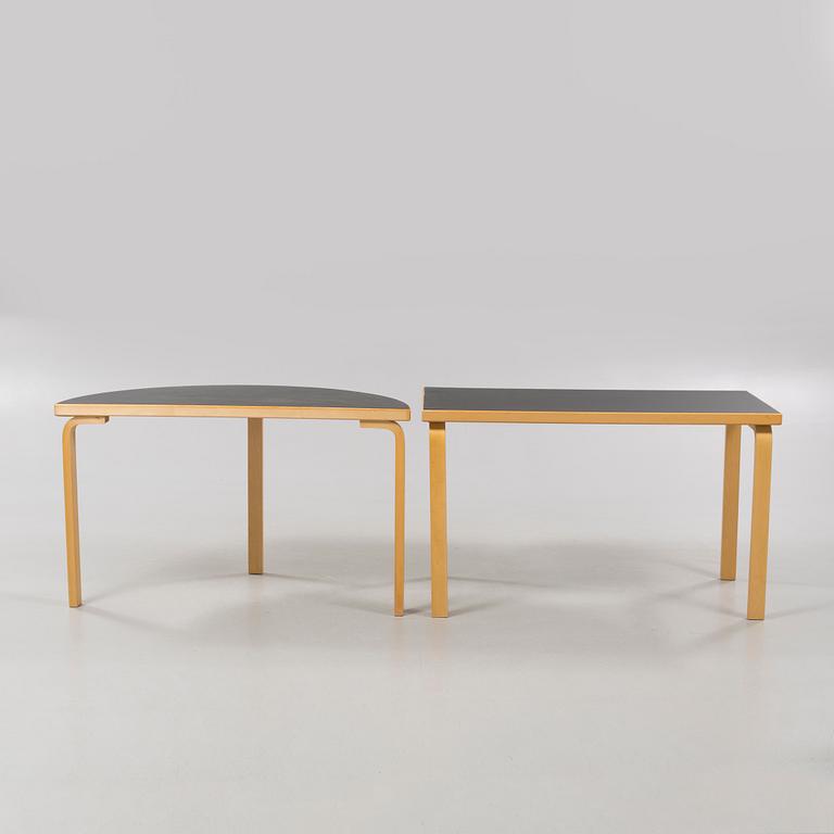 Two ALVAR AALTO tables for Artek, second half of the 20th century.