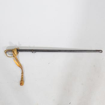 A Swedish infantery sabre, c 1870s, long.