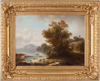 OKÄND KONSTNÄR, olja på duk, 1800-talets mitt.