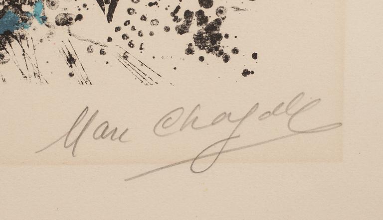 MARC CHAGALL, färglitografi, signerad o numrerad 20/75.