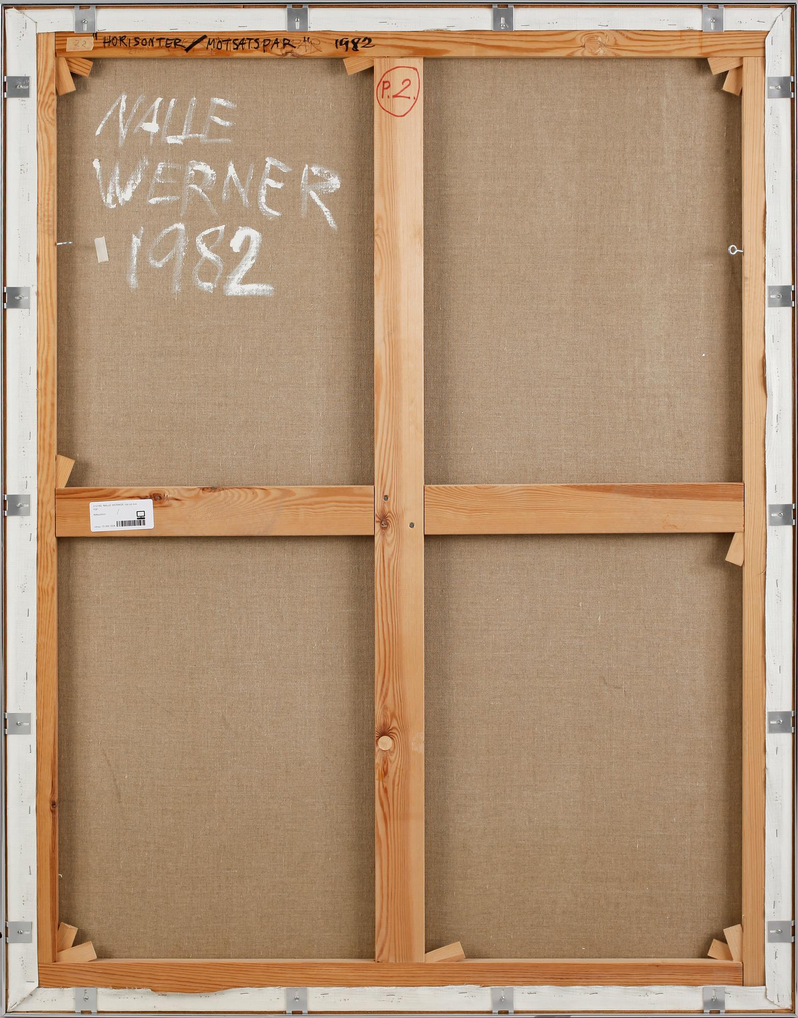 NALLE WERNER, olja på duk, sign o dat 1982 á tergo.