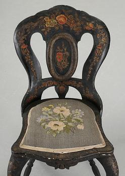 STOLAR. ett par, barockstil, 1800-talets andra hälft.