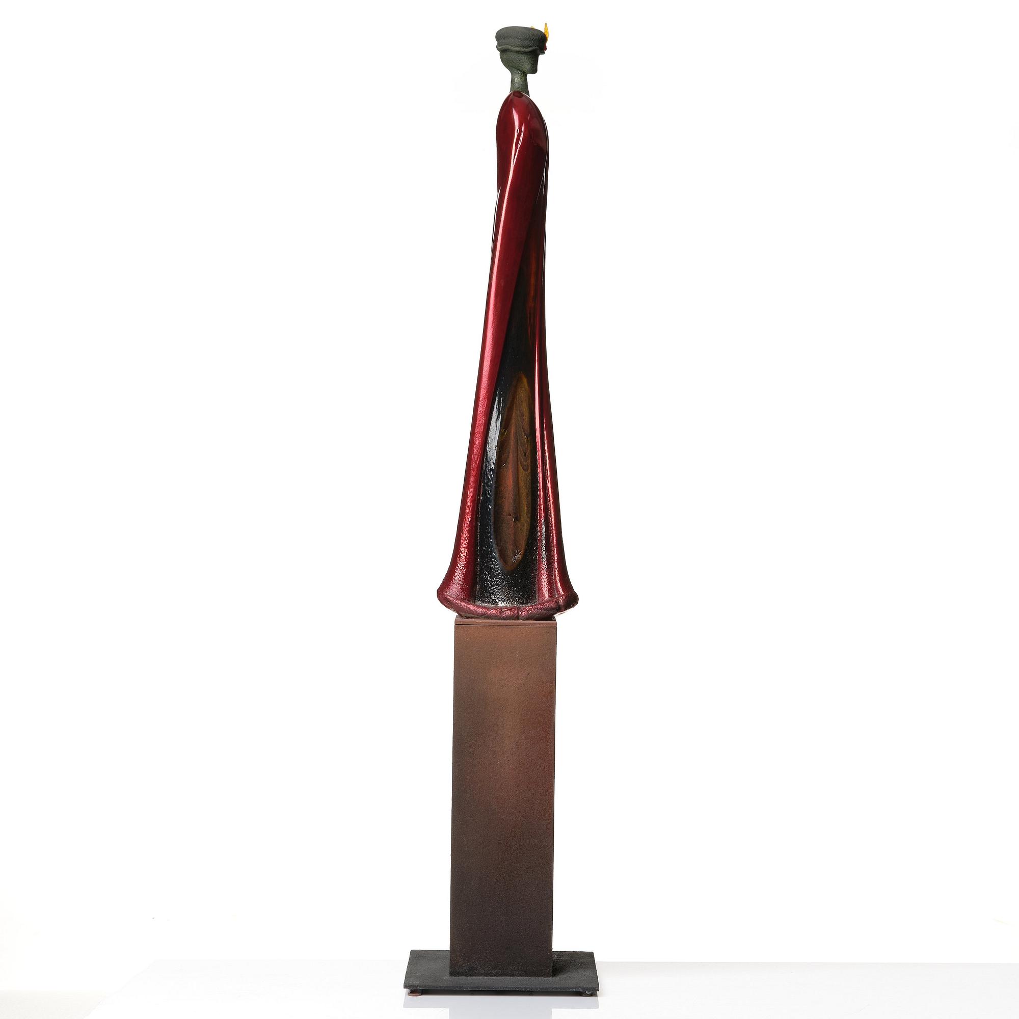 Kjell Engman, a unique glass sculpture 'Nobelman', Kosta Boda, Sweden.